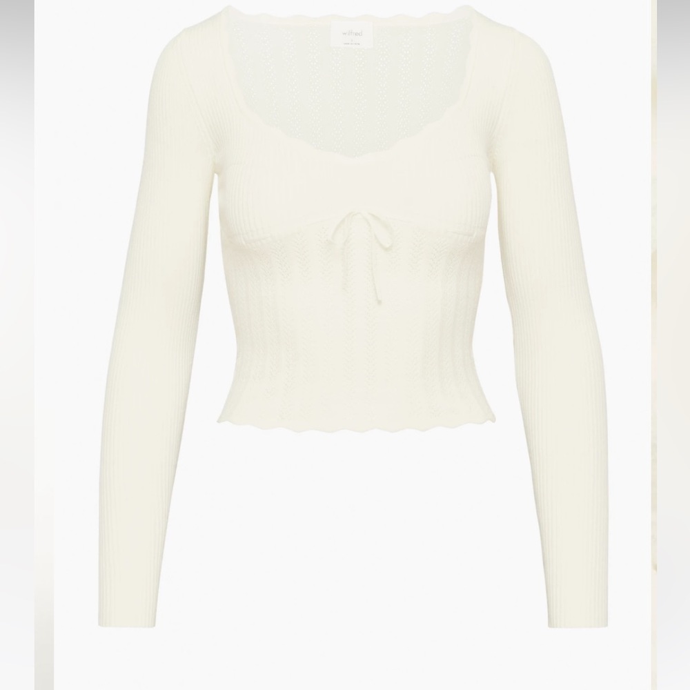 Aritzia Wilfred Soloist Sweater Light Birch Sz Small